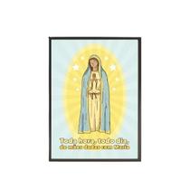 Quadro De Mãos Dadas Com Maria Moldura Preta 24X18Cm