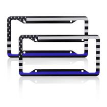 Quadro de matrícula DZGlobal Thin Blue Line Black American