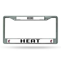 Quadro de matrícula Rico Industries NBA Miami Heat Chrome Quadro de matrícula Rico Industries NBA Miami Heat Chrome