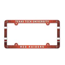 Quadro de matrícula WinCraft NCAA Texas Tech University Quadro de matrícula WinCraft NCAA Texas Tech University