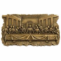 Quadro De Mesa Santa Ceia em Gesso 16cm