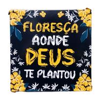 Quadro de Metal 20x20cm Frases Decorativo Quadro de Metal 20x20cm Frases Decorativo