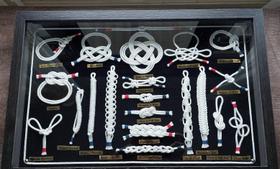 Quadro De Nós Náutico Simples Fundo Preto