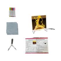 Quadro De Notas LED De 7 Cores Com Luz Noturna, Quadro De Desenho Em Acrílico, Marcador De Mensagens