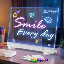 Quadro de notas LED Prancheta de desenho LED Lumiboard com 7 cores