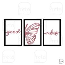 Quadro de Parede Decoração Animal Borboleta GoodVibes 50x103 Quadro de Parede Decoração Animal Borboleta GoodVibes 50x103