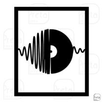 Quadro de Parede Decoração Musica Disco de Vinil 50x40cm