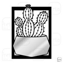 Quadro de Parede Decoração Natureza Cacto Mdf 6mm 50x36cm