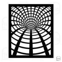 Quadro de Parede Decorativo Buraco 3D Mdf 6mm 50x40cm