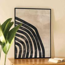Quadro de Parede Decorativo Em Canvas Ondas 100x75x4cm - D'Rossi Quadro de Parede Decorativo Em Canvas Ondas 100x75x4cm - D'Rossi