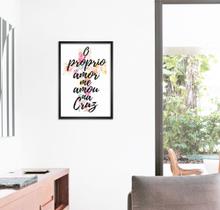 Quadro de Parede Decorativo Frase O Próprio Amor