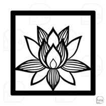 Quadro de Parede Decorativo Natureza Flor de Lótus 40x40cm Quadro de Parede Decorativo Natureza Flor de Lótus 40x40cm