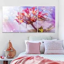 Quadro De Parede Flor 120x60 Plumeria Abstrato Decorativo