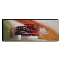 Quadro de Pintura Abstrato 40x105cm-1677 Quadro de Pintura Abstrato 40x105cm-1677