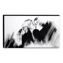Quadro de Pintura Beijo 70x120cm-1136 Quadro de Pintura Beijo 70x120cm-1136
