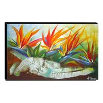 Quadro de Pintura Floral 70x110cm-0707 Quadro de Pintura Floral 70x110cm-0707