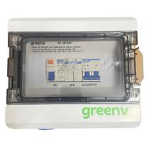 Quadro de Proteção 220V 3,6KW com Tomada ABNT 20A - GreenV Quadro de Proteção 220V 3,6KW com Tomada ABNT 20A - GreenV