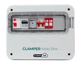 Quadro de proteção para carregadores veiculares - 127/220 volts - 32 amperes - com medidor de consumo - CLAMPER Mobi Box IoT 220V 8KW C M 32A