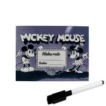 Quadro De Recados Em Metal Com Caneta Mickey e Minnie 26 x 19 Cm