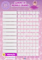 Quadro De Regras Incentivos Tarefas Bailarina Imã Geladeira Quadro De Regras Incentivos Tarefas Bailarina Imã Geladeira