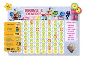 Quadro De Rotina Diária Infantil Incentivo Divertidamente Quadro De Rotina Diária Infantil Incentivo Divertidamente