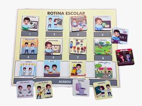 Quadro de Rotina Escolar UNISSEX em PVC de Alta Qualidade