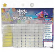 Quadro De Rotina Infantil Geladeira - Divertidamente Emojis
