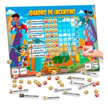 Quadro De Rotina Infantil / Quadro De Tarefas - Planner de Parede Incentivo M