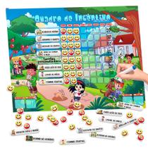 Quadro De Rotina Infantil - Quadro De Tarefas - Quadro de Incentivo Para Geladeira