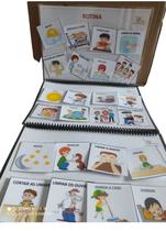 Quadro De Rotina Para Crianças do Espectro com base e 45 fichas Quadro De Rotina Para Crianças do Espectro com base e 45 fichas