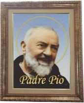 Quadro de Santo Padre Pio, Mod. 01, Tam. 53x43cm. Angelus