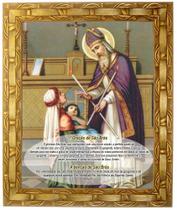 Quadro de São Brás, com oração, Mod.02, Tam.30x25cm. Angelus Quadro de São Brás, com oração, Mod.02, Tam.30x25cm. Angelus