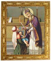 Quadro De São Brás, Mod. 01, Tam. 30x25cm. Angelus Quadro De São Brás, Mod. 01, Tam. 30x25cm. Angelus