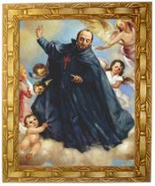 Quadro De São Camilo Lellis, Mod. 01, Tam.30x25cm. Angelus Quadro De São Camilo Lellis, Mod. 01, Tam.30x25cm. Angelus