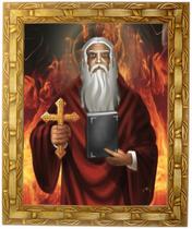 Quadro de São Cipriano, Mod. 01, Tam. 30x25cm. Angelus Quadro de São Cipriano, Mod. 01, Tam. 30x25cm. Angelus