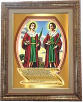 Quadro De São Cosme E Damião, Mod. 03, Med. 53x43cm. Angelus