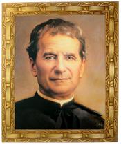 Quadro de São João Bosco, Mod. 01, Tam. 30x25cm. Angelus