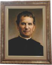 Quadro de São João Bosco, Mod. 01, Tam. 53x43cm. Angelus