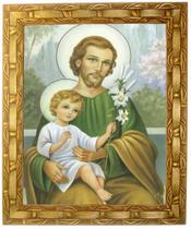 Quadro De São José, Mod. 03, Tam. 30x25cm. Angelus