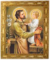 Quadro De São José, Mod. 06, Tam. 30x25cm. Angelus