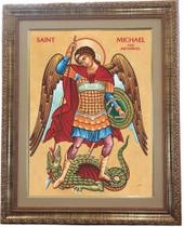 Quadro De São Miguel Arcanjo, Mod.02, Med. 53x43cm Angelus