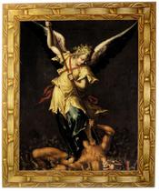 Quadro De São Miguel Arcanjo, Mod.05, Tam. 30x25cm. Angelus Quadro De São Miguel Arcanjo, Mod.05, Tam. 30x25cm. Angelus