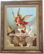Quadro De São Miguel Arcanjo, Mod.08, Med. 53x43cm Angelus Quadro De São Miguel Arcanjo, Mod.08, Med. 53x43cm Angelus