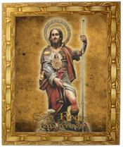 Quadro De São Roque, Mod. 01, Tam.30x25cm. Angelus Quadro De São Roque, Mod. 01, Tam.30x25cm. Angelus