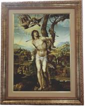 Quadro de São Sebastião, Mod. 02, Tam. 53x43cm. Angelus Quadro de São Sebastião, Mod. 02, Tam. 53x43cm. Angelus
