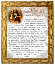 Quadro De São Tiago Maior, Oração, Mod.01, 30x25cm. Angelus