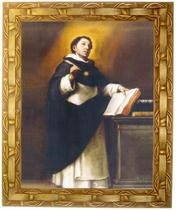 Quadro de São Tomás de Aquino, Mod. 05, Tam.30x25cm. Angelus