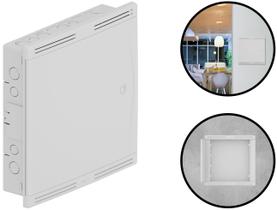 Quadro De Sistema Vdi 40x40 Embutir Internet Tv Fibra Pvc Antichamas Cor Branco Tigre