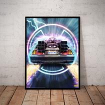 Quadro De Volta Para O Futuro Filme Arte Poster Moldurado