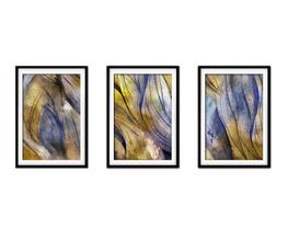 Quadro decor 30x66 canvas formas abstratas mod 15